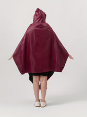 Women's Hooded Rain Poncho Jacket Coat Lightweight Raincoat for Cycling