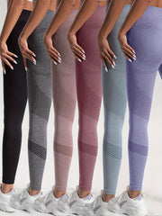 6Pcs High Stretch Yoga Pants High Waist Slim Fit Fitness Workout Leggings Women