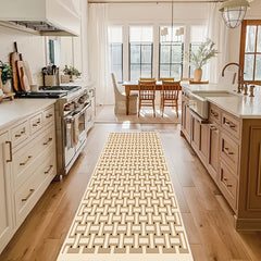 Geometric Runner Rugs Soft Laundry Room Rug Long Anti-fouling Hallway Rug