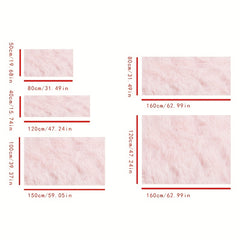 Soft Pink Plush Area Rug for Comfort & Style - Fuzzy Shag Rug for Home Decor