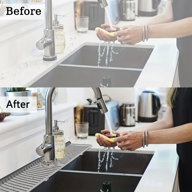 Silicone Table Mat Faucet Sink Splash Guard Kitchen Water Catcher Cover