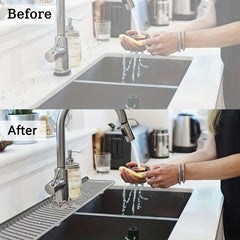 Silicone Table Mat Faucet Sink Splash Guard Kitchen Water Catcher Cover