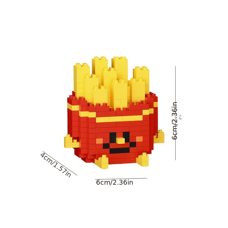 Fast Food Building Block Set - Burgers, Fries, Cola - Christmas Birthday Toy