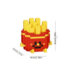 Fast Food Building Block Set - Burgers, Fries, Cola - Christmas Birthday Toy