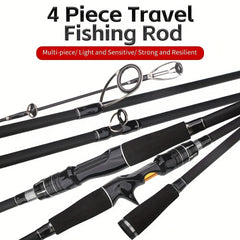 Portable Ultralight Carbon Fishing Rod 4-section 70 87inch 82 68inch
