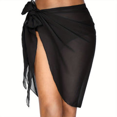 Milkfeel Sarong Wrap Women Beach Cover Up Chiffon Crinkled Bikini Coverup