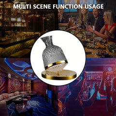 Red Wine Decanter Rotating Wine Dispenser Wine Cooler Ornaments