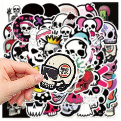 50pcs Horror Skull Graffiti Stickers Waterproof