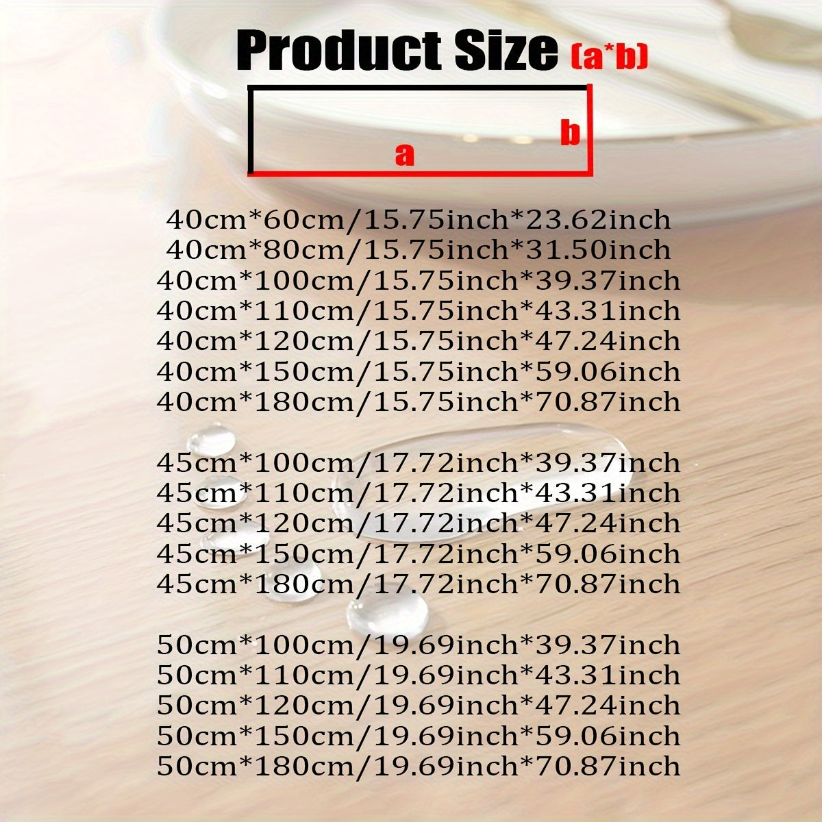 Transparent PVC Tablecloth Heat/Water Resistant Non-Slip Washable - Home/Hotel