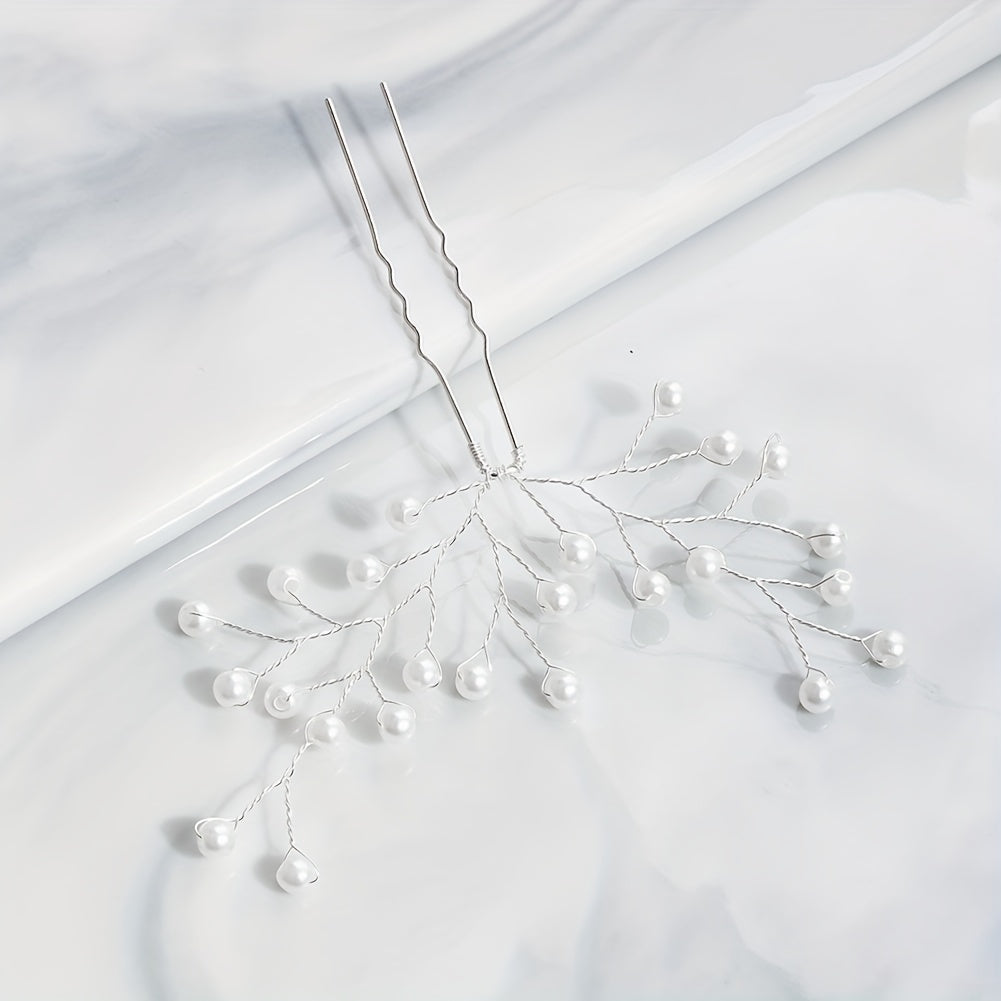 Faux Pearl Silvery Hairpin Bridal Wedding Bobby Pin Party Favor Decorations
