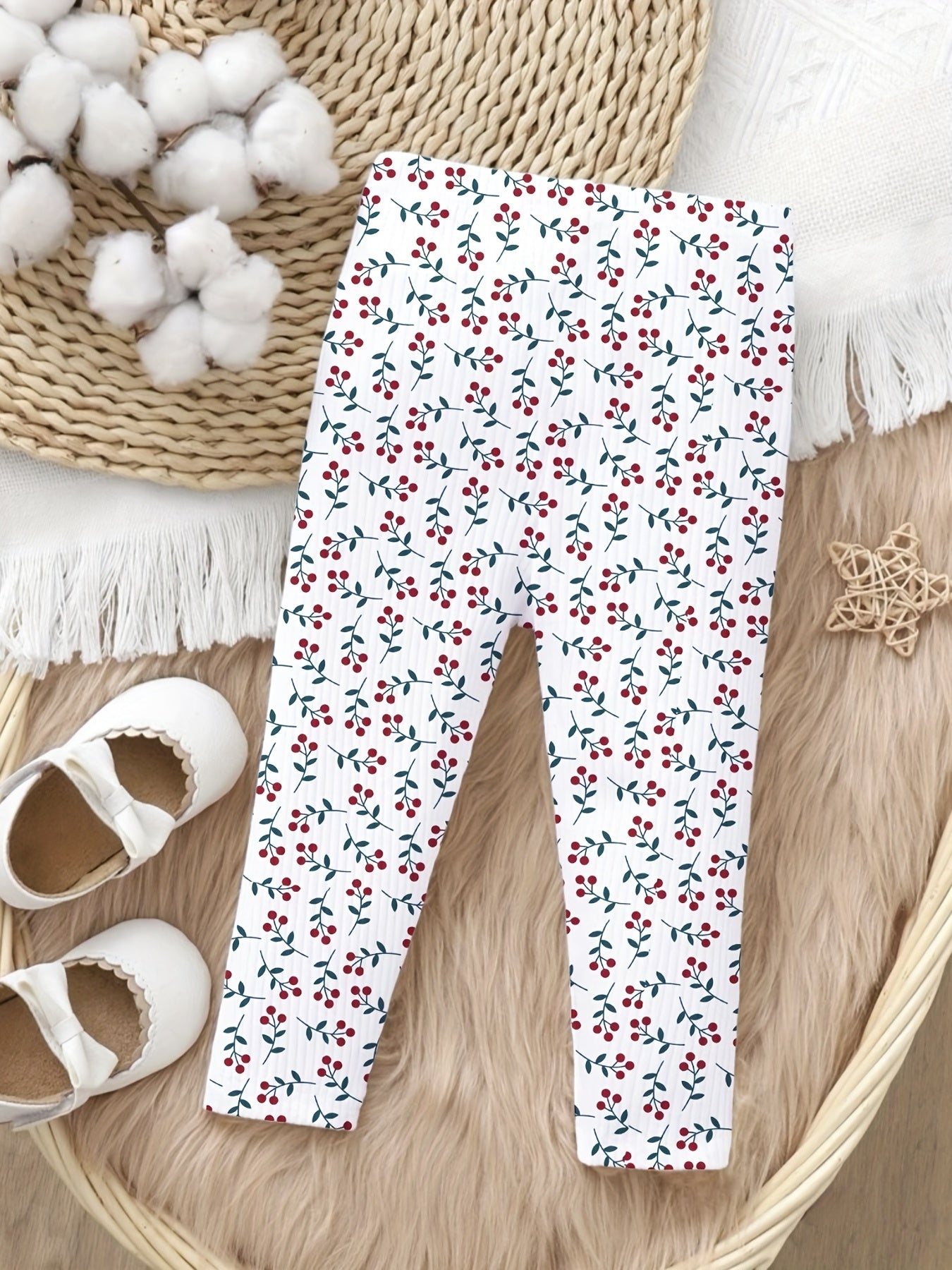 Toddler Girls Little Ghost & Flower Leggings Set 2pcs