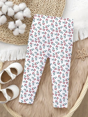 Toddler Girls Little Ghost & Flower Leggings Set 2pcs
