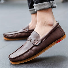 Men's Braided Stitch Slip On Loafers