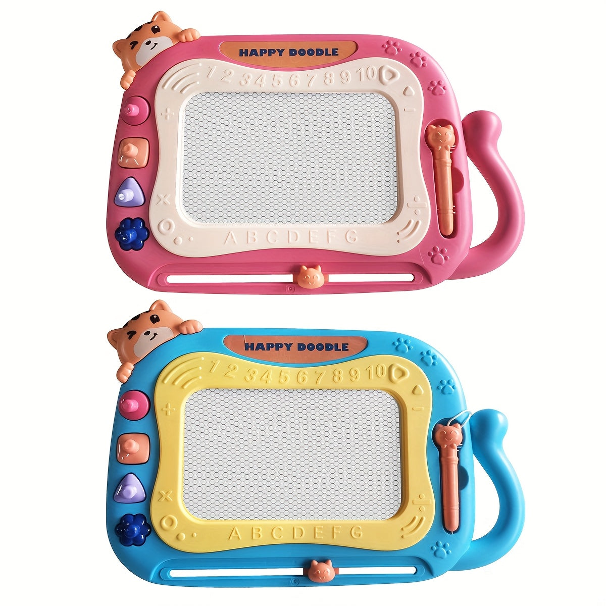Magnetic Drawing Board Toddler Toys Sketch Doodle Pad w/ 4 Stamps