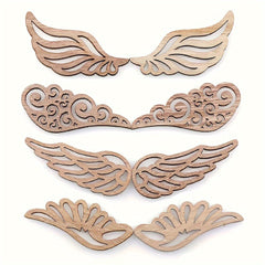 40pcs Wooden Wings for Crafts & Accessories