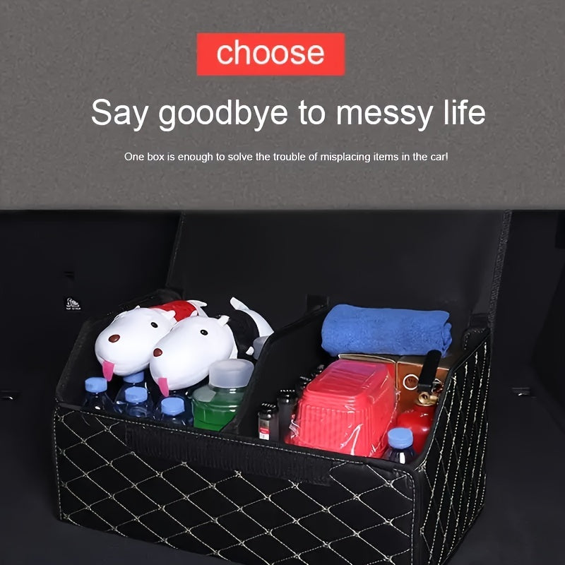 Car Trunk Organizer Storage Box Collapsible Auto Cargo Storage Container