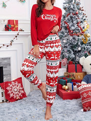 Christmas Pattern Print Lounge Set Women's Loungewear & Sleepwear