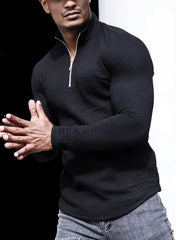 Men's Stand Collar Zip Sweatshirt