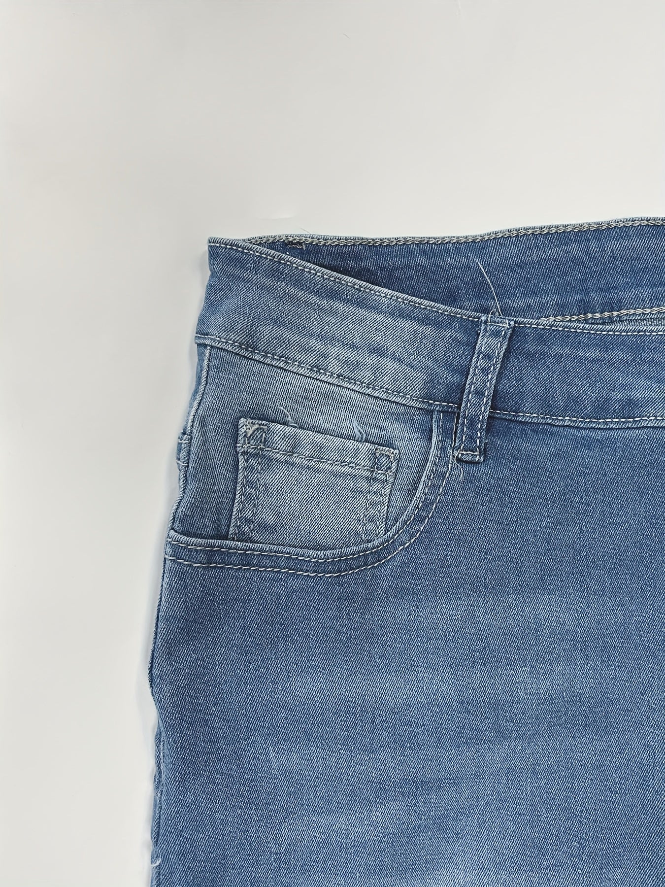 Slight Stretch Flared Leg Jeans