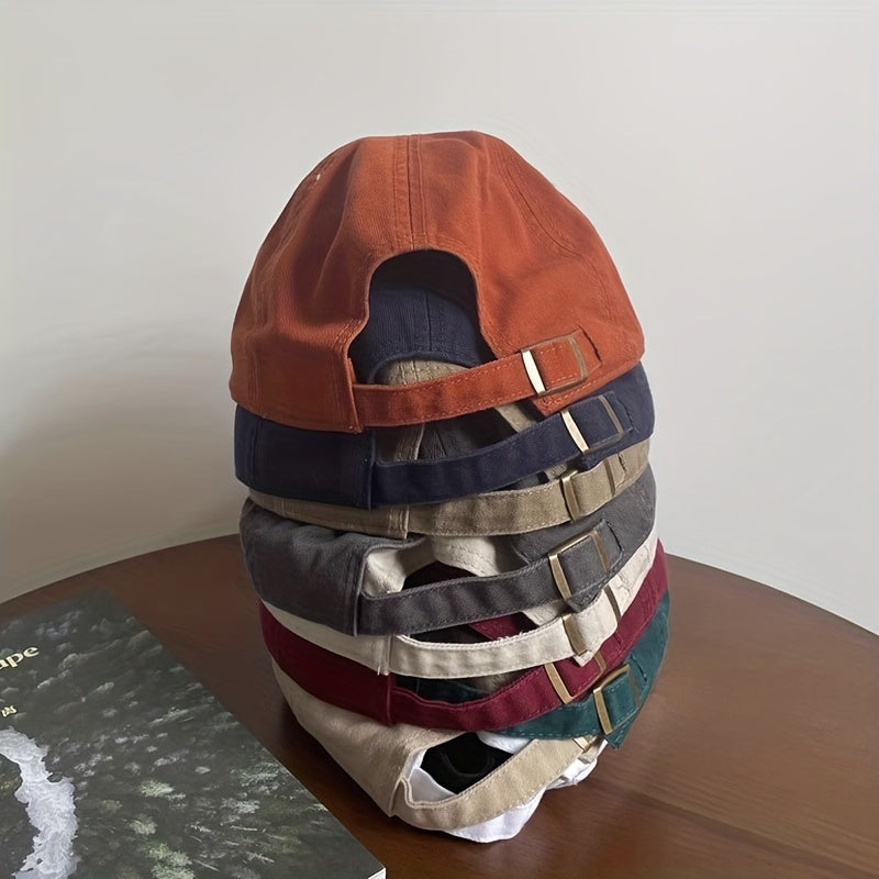 Men's Cotton R Letter Baseball Cap Sunshade Peaked Cap