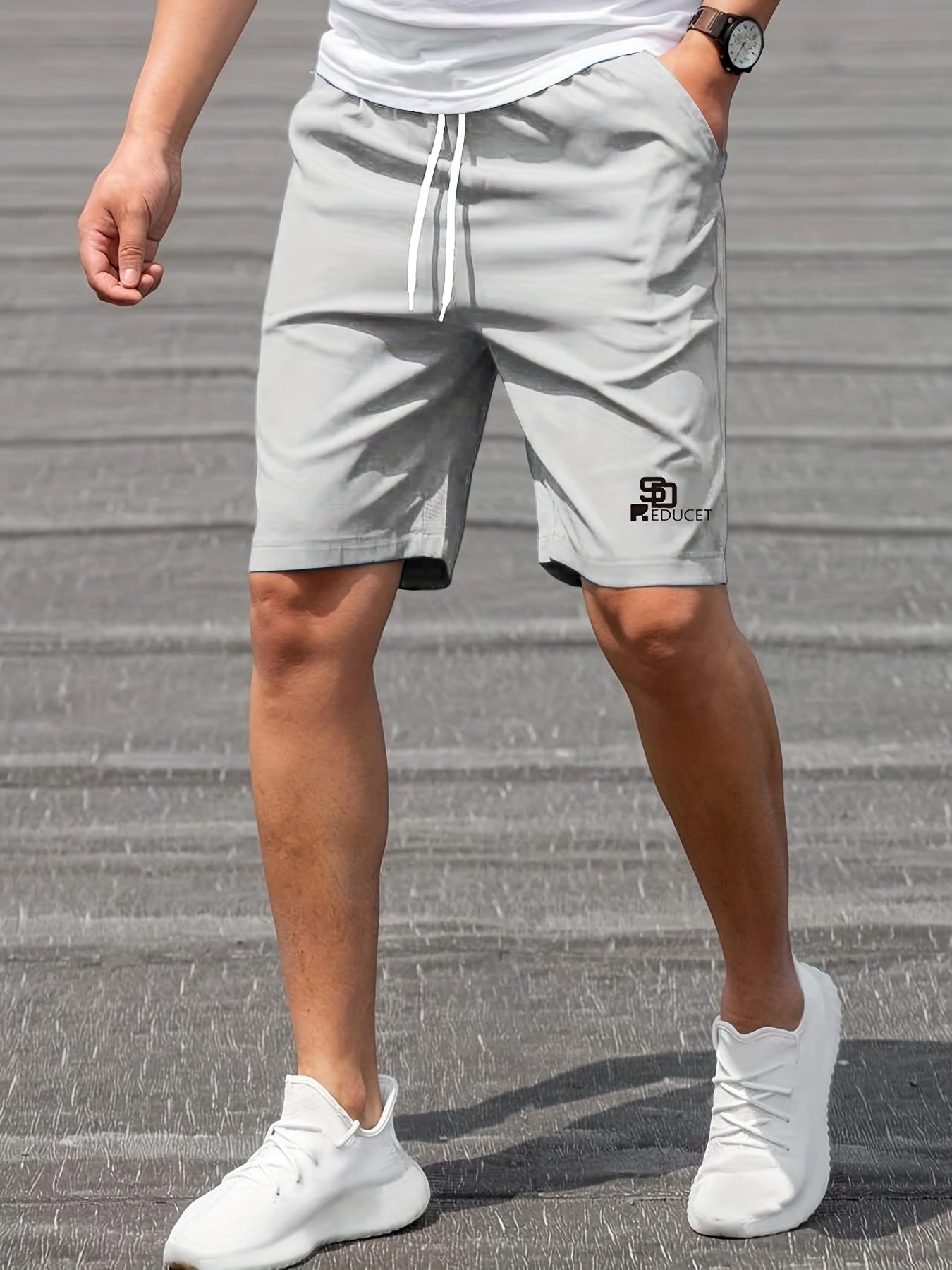 REDUCET Men's Comfy Casual Drawstring Shorts