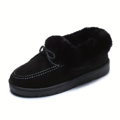 Winter Snow Boots Plush Fur Lined Keep Warm Short Boots