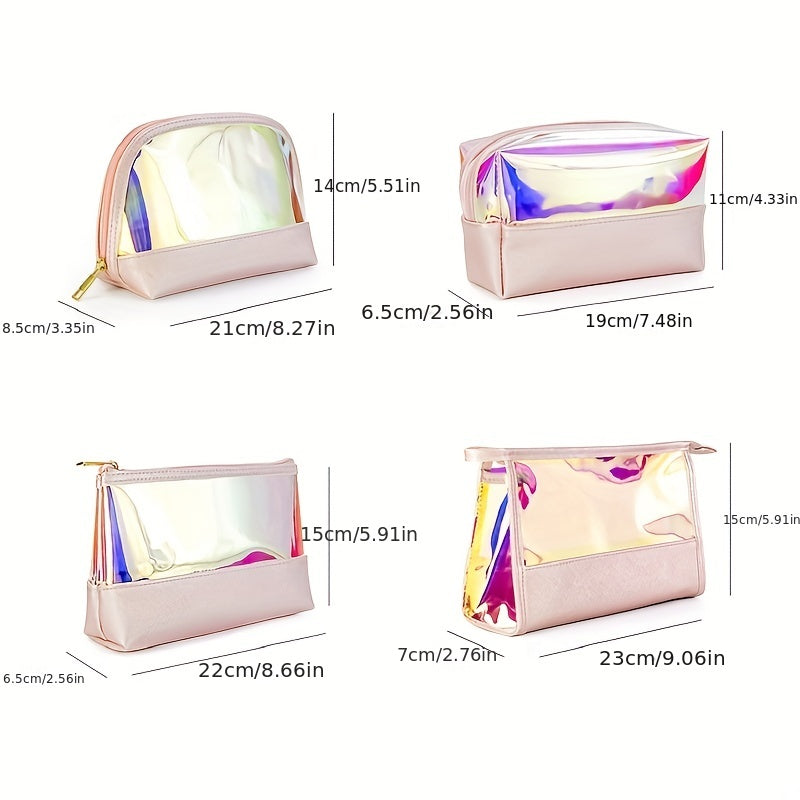 Holographic Makeup Bag For Travel Lazy Laser Makeup Pouch