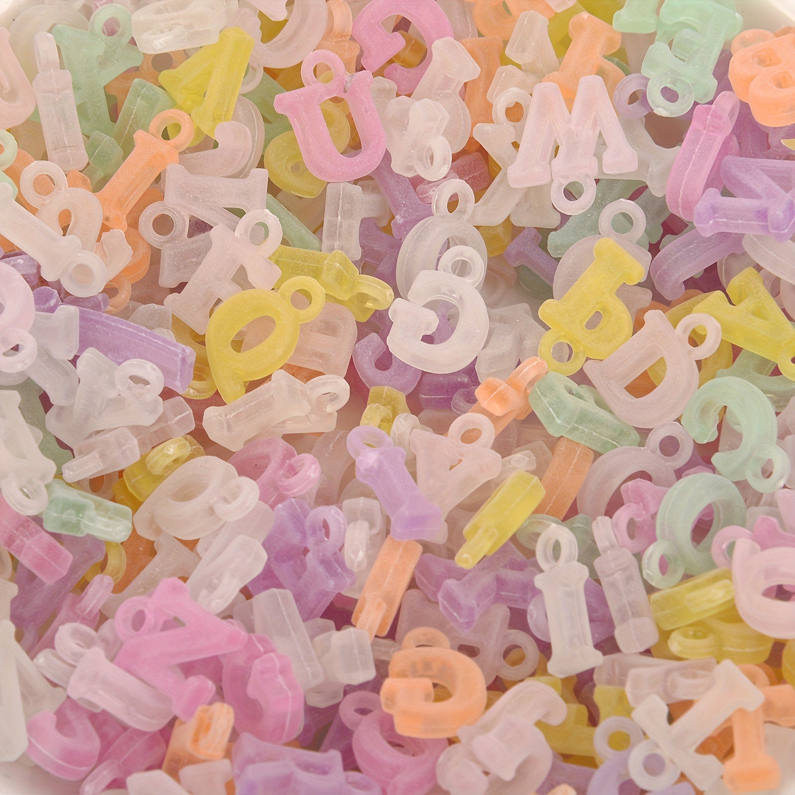 100pcs Acrylic Alphabet Beads for DIY Jewelry Making