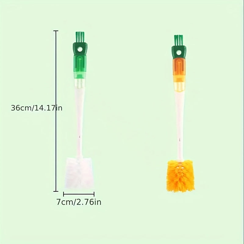 2pcs 5 In 1 Bottle Cleaning Brush Mug Cup Washing Brush
