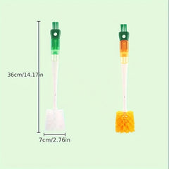 2pcs 5 In 1 Bottle Cleaning Brush Mug Cup Washing Brush