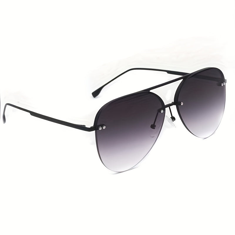 Men's Rimless Aviator Glasses
