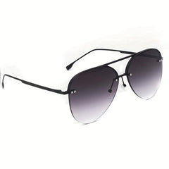 Men's Rimless Aviator Glasses