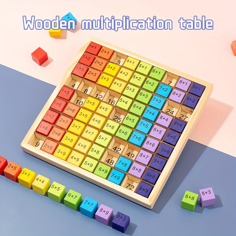 Wooden Multiplication Table Math Toy for Children