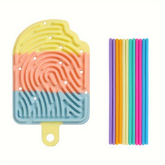 Silicone Fidget Toy Twist Sticks Reusable Activity Board for Focus & Creativity