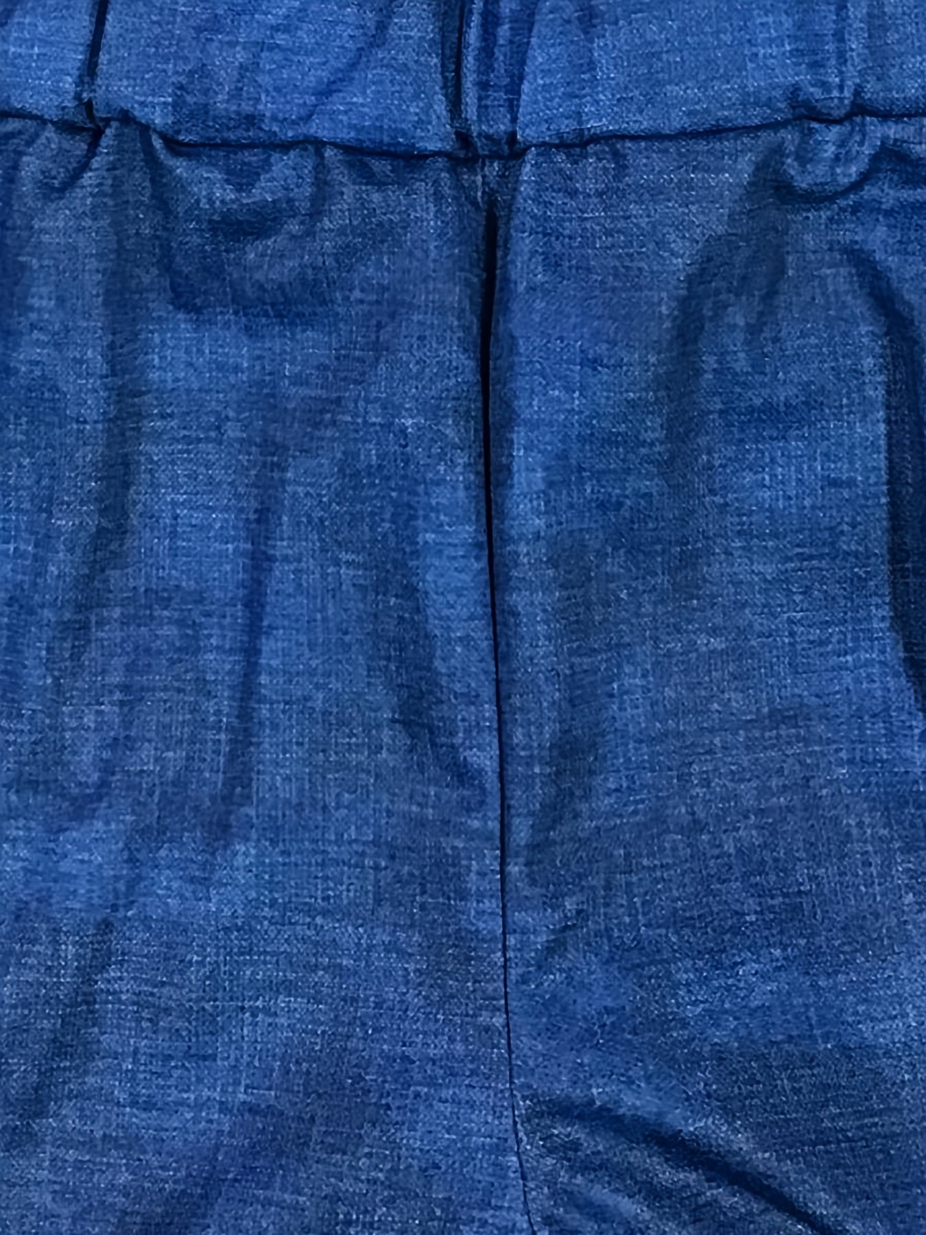 Denim Patchwork Crop Hoodie & Joggers Set