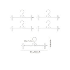 5pcs Plastic Trouser Clip Skirt Clip Telescopic Trouser Hanger