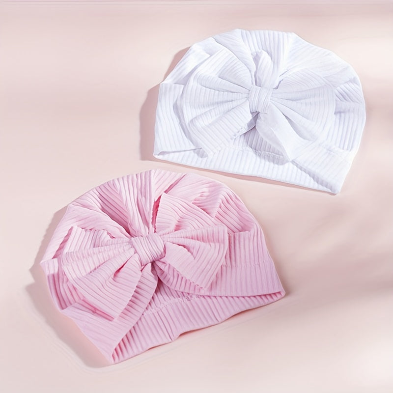 Baby Cotton Hat Bow Knot Baby Pullover Hat Warm Hat