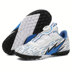 Boy's Turf Football Boots Rotating Buckle TF Soccer Cleats