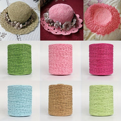Eco Friendly Raffia Yarn Paper Ribbon for DIY Crochet Knitting