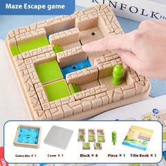 Maze Adventure Game 48 Level Educational Toy for Kids with Storage Box