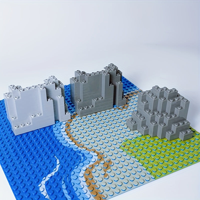 4pcs MOC Mountain & Forest Scenes with Accessories Building Blo