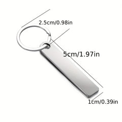 Personalized Men's Key Chain Stainless Steel Car Key Holder
