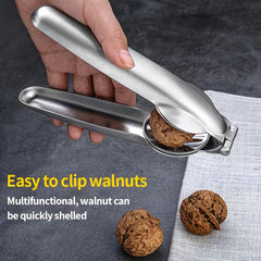 1pc Stainless Steel Walnut Clip for Kitchen and Outdoor Use