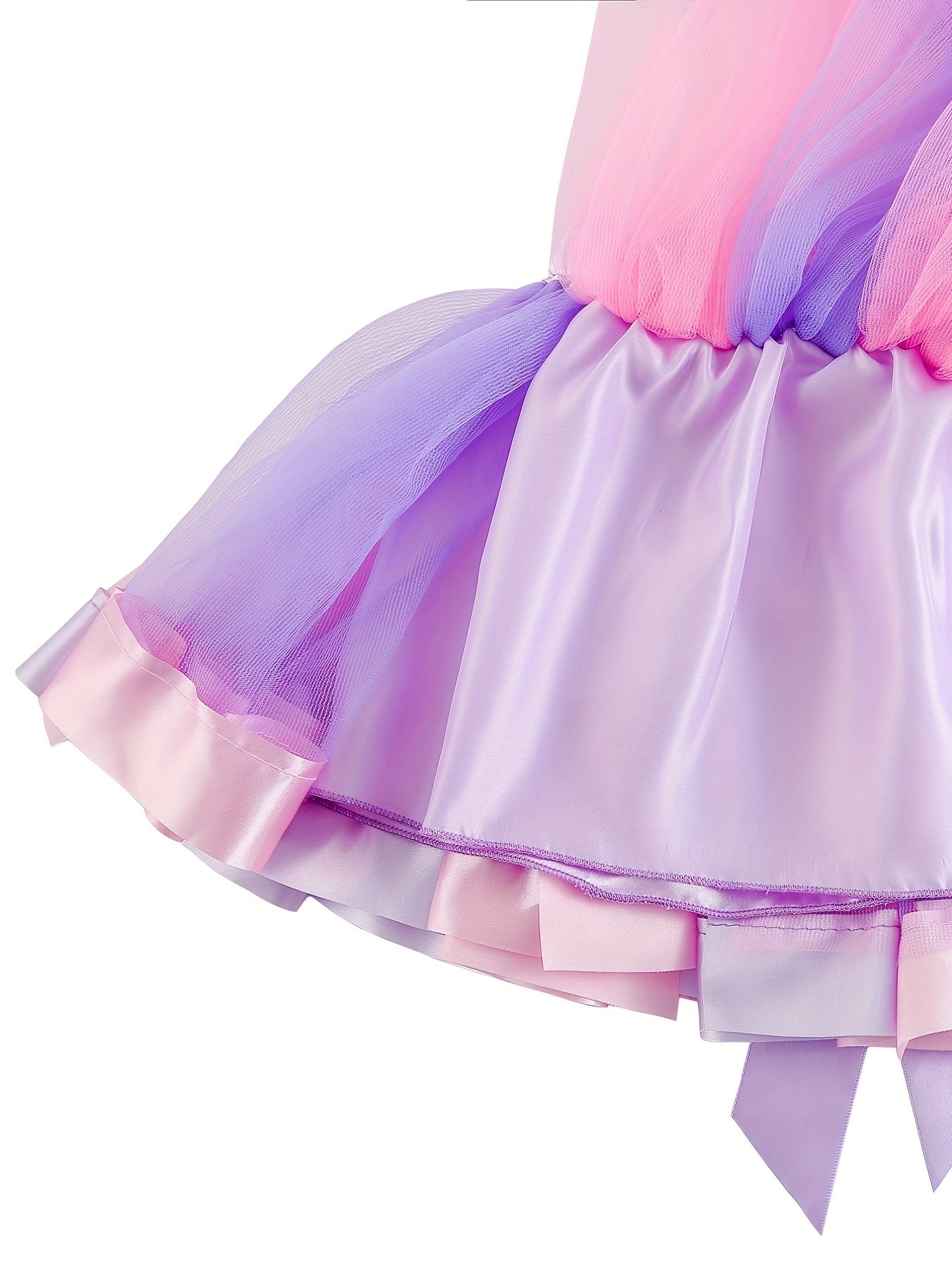 7pc Girls Dress Up Costume Set Rainbow Wings Crown Wand Accessories