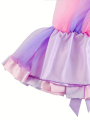7pc Girls Dress Up Costume Set Rainbow Wings Crown Wand Accessories
