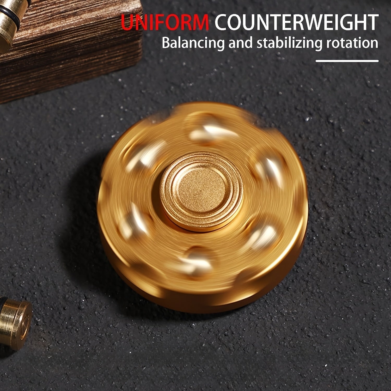 Metal Finger Spinner Adult Rotating Relax Toy Office Gift