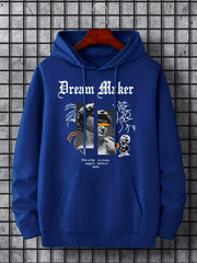 David Statue Print Hoodie Men's Casual Pullover Sweatshirt