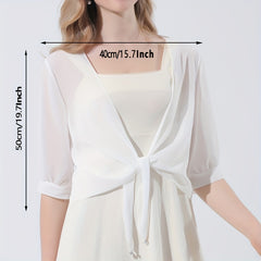 Chiffon Shawl Thin Breathable Sun Proof Wrap Cape UV Protection