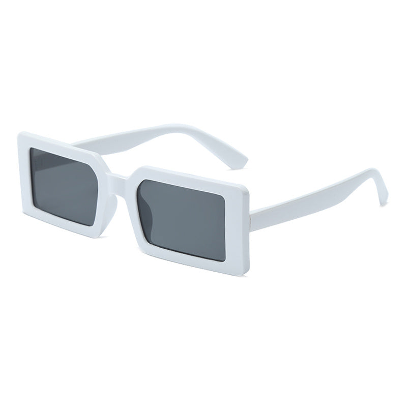 Vintage Women's Rectangular Sunglasses Small Frame Eyewear