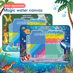 Magic Doodle Mat with Alphabet & Numbers, for Kids 3-6 Years